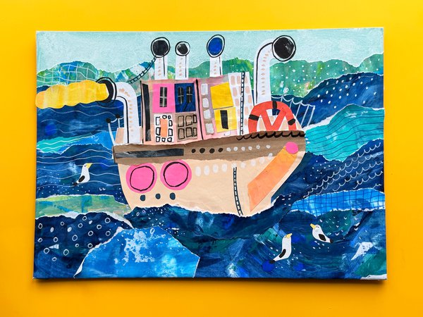 Как нарисовать море