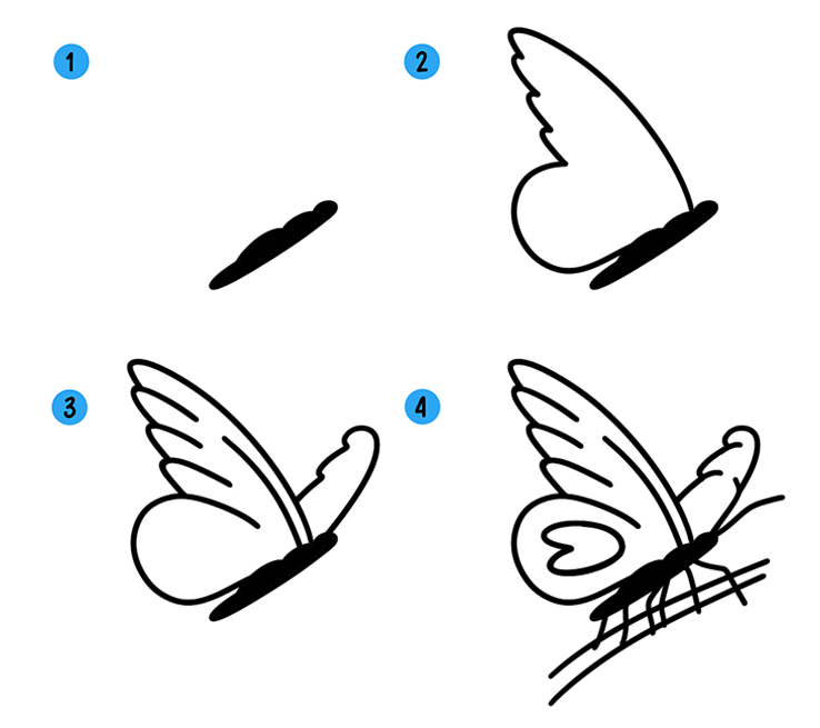 Как нарисовать бабочек за 15 минут?